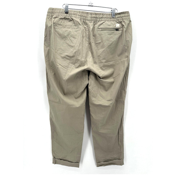 VUORI Vintage Ripstop Pants Womens XL Beige Active Relaxed Outdoors Preppy Beach - Picture 2 of 11